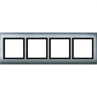 Merten Rahmen 400460 4fach aluminium