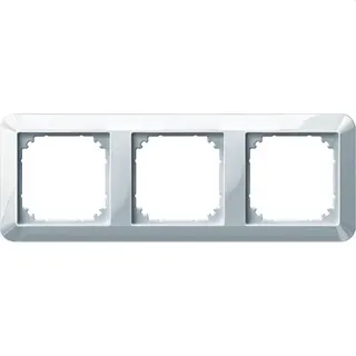 Merten Rahmen 389319 3fach polarweiss glaenzend 1-M