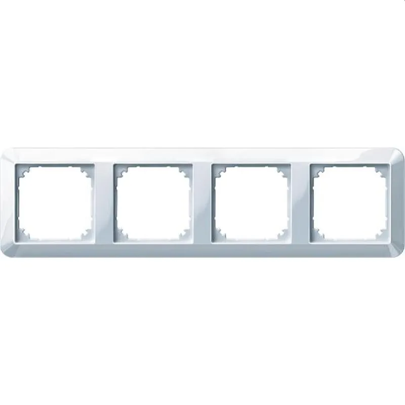 Merten Rahmen 389425 4fach aktivweiss glaenzend 1-M