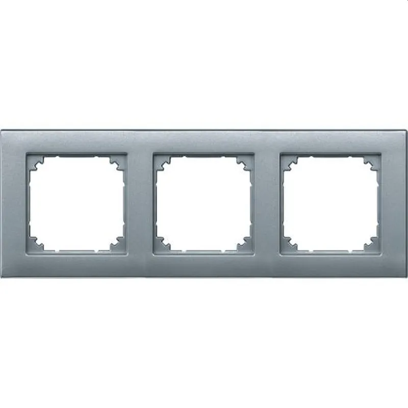 Merten Rahmen 486360 3fach aluminium M-PLAN