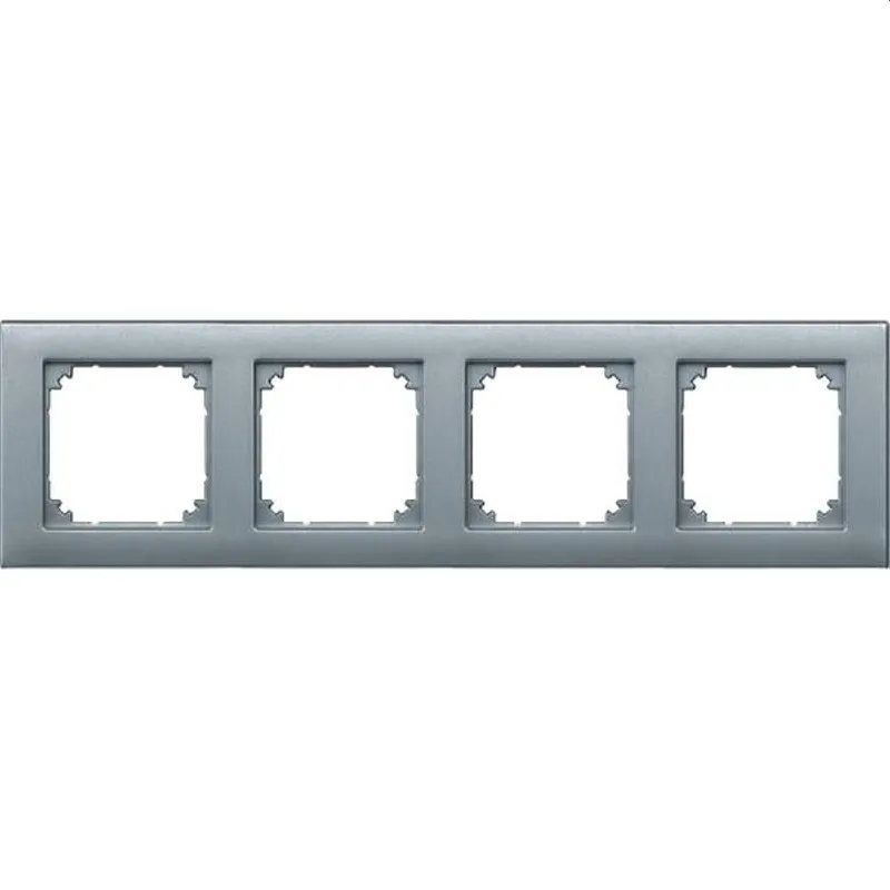 Merten Rahmen 486460 4fach aluminium M-PLAN