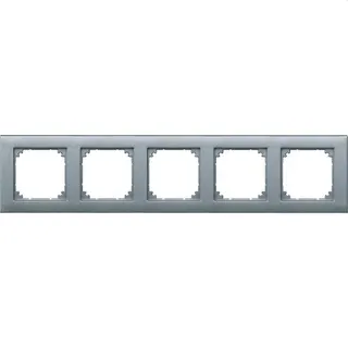Merten Rahmen 486560 5fach aluminium M-PLAN