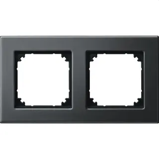 Merten Rahmen 475214 2fach rhodiumgrau