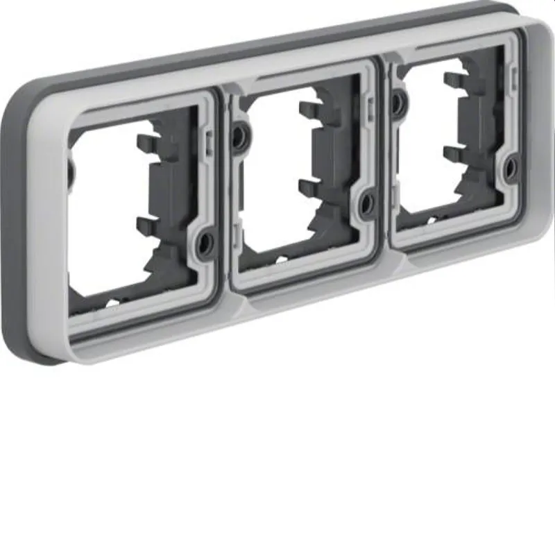 Berker UP-Rahmen M313303505 3fach waagerecht lichtgrau
