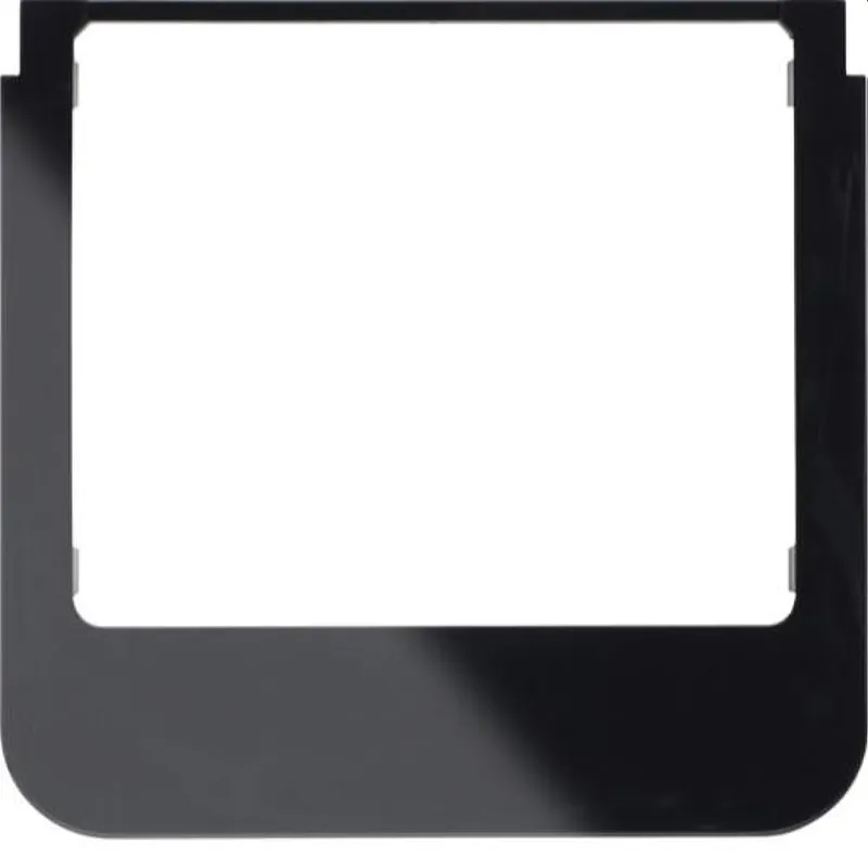 Berker Rahmen M3rund schwarz glaenzend