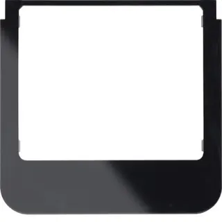 Berker Rahmen M3rund schwarz glaenzend