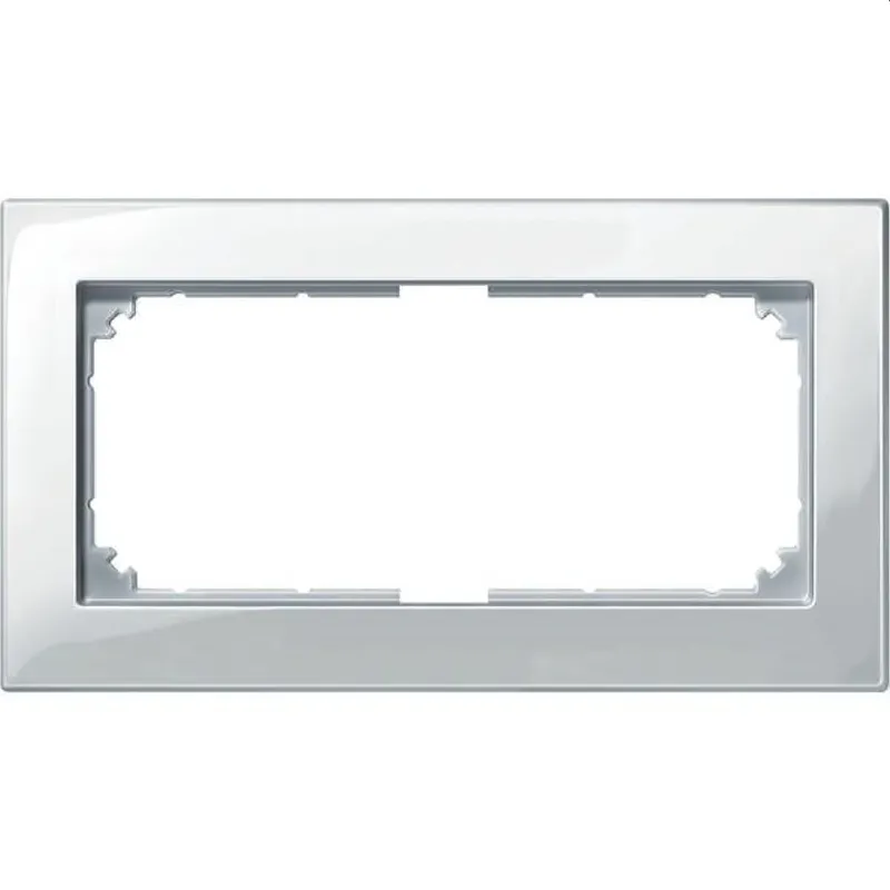 Merten Rahmen 515819 2fach polarweiss glaenzend M-PLAN