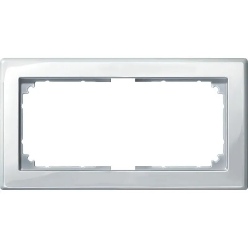 Merten Rahmen 478819 2fach polarweiss glaenzend M-SMAR