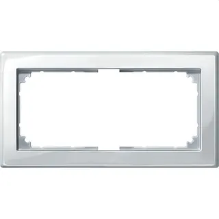 Merten Rahmen 478819 2fach polarweiss glaenzend M-SMAR