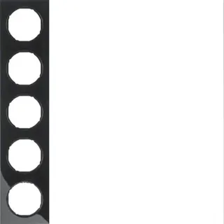 Berker Rahmen M310152245 schwarz glaenzend