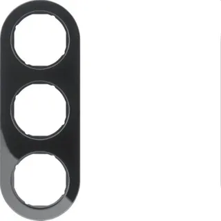 Berker Rahmen M310132045 schwarz glaenzend