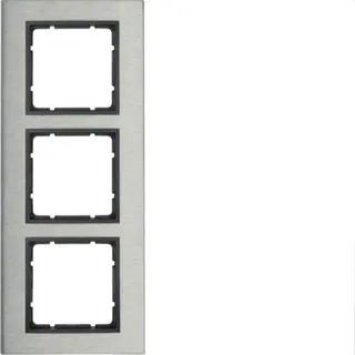 Berker Rahmen M310133606 B.7 Edelstahl/anthrazit