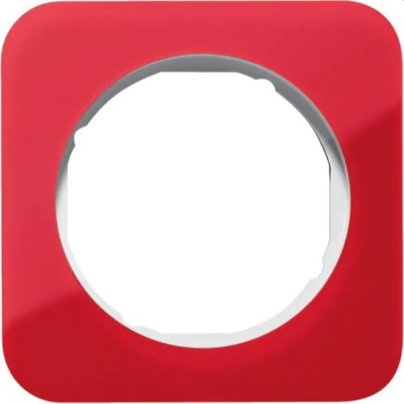 Berker Rahmen M310112349 rot transp/polarweiss glaenz