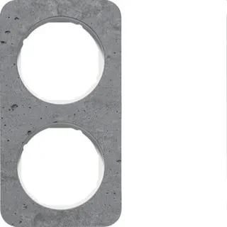 Berker Rahmen M310122379 Beton-grau/polarweiss glaenzend