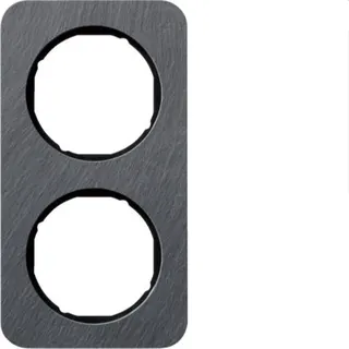 Berker Rahmen M310122384 Schiefer-anthrazit/schwarz