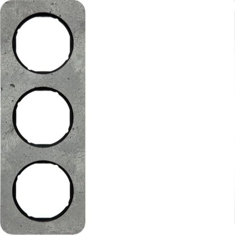 Berker Rahmen M3Beton-grau/schwarz glaenzend