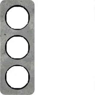 Berker Rahmen M3Beton-grau/schwarz glaenzend