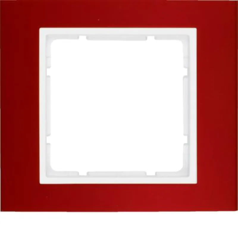 Berker Rahmen M310113022 rot/polarweiss