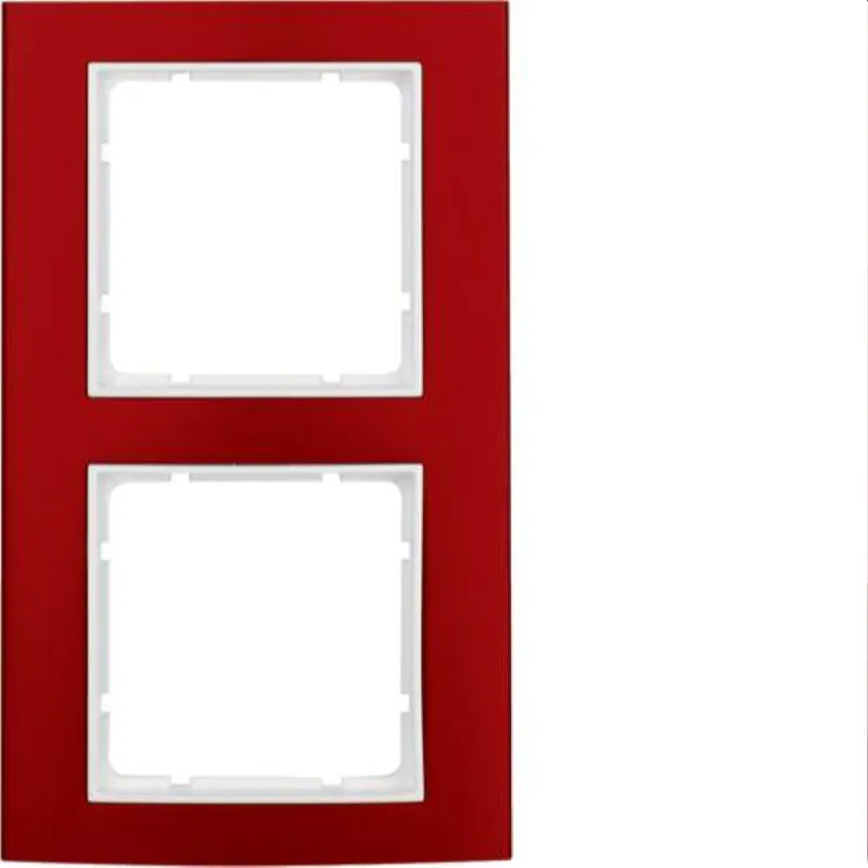 Berker Rahmen M310123022 rot/polarweiss