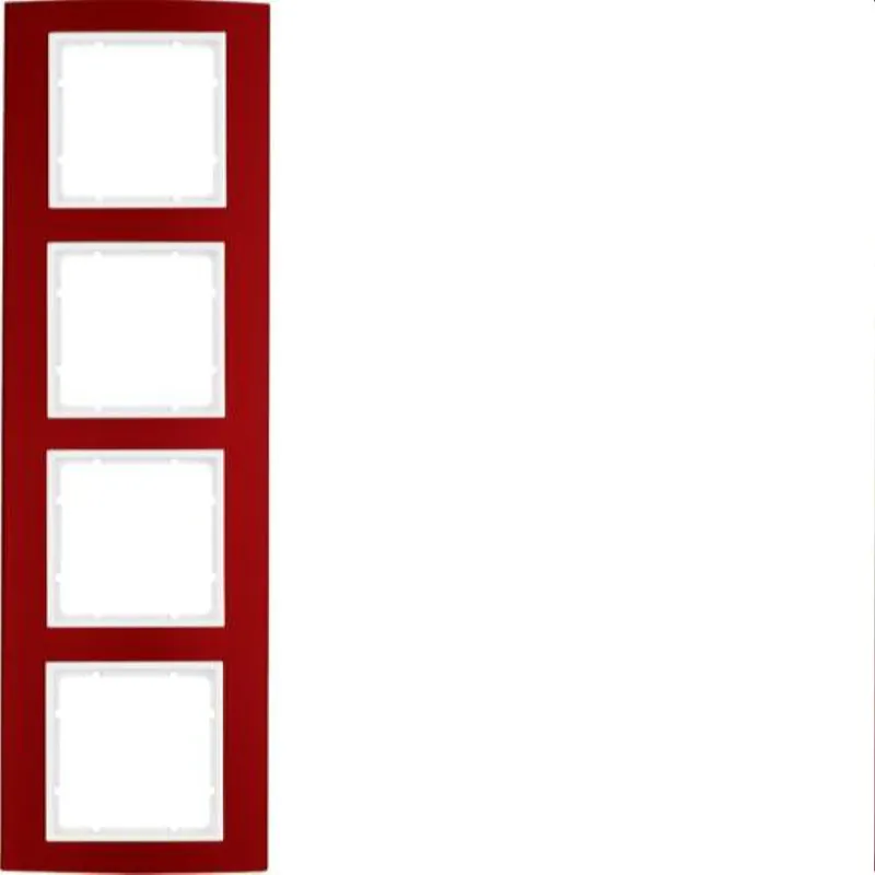 Berker Rahmen M310143022 rot/polarweiss