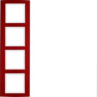 Berker Rahmen M310143022 rot/polarweiss