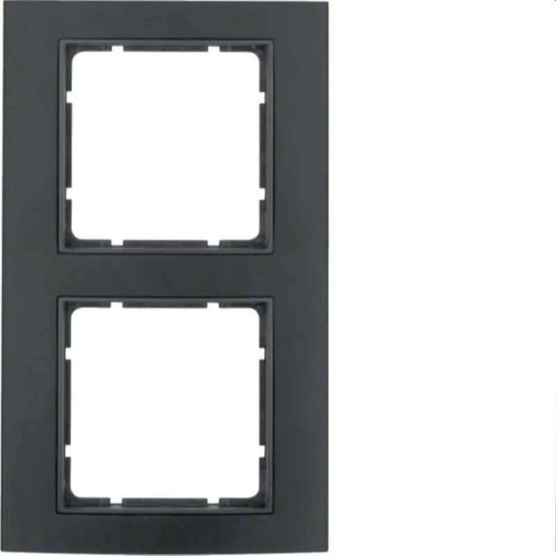 Berker Rahmen M310123005 schwarz/anthrazit