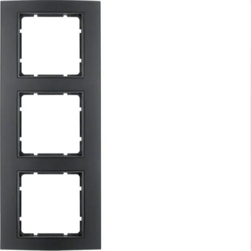 Berker Rahmen M310133005 schwarz/anthrazit