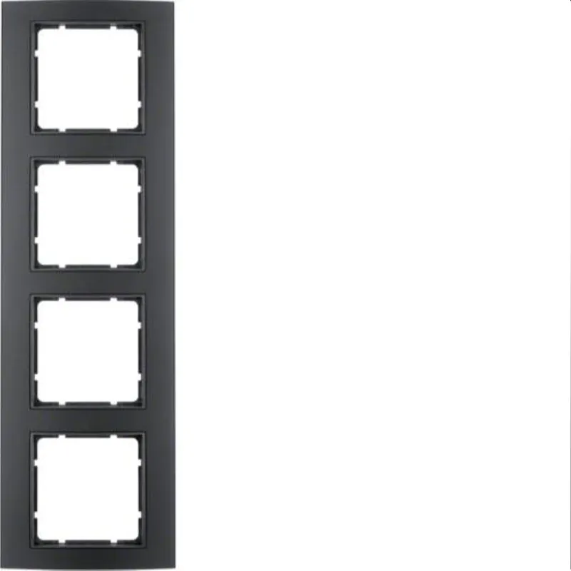 Berker Rahmen M310143005 schwarz/anthrazit