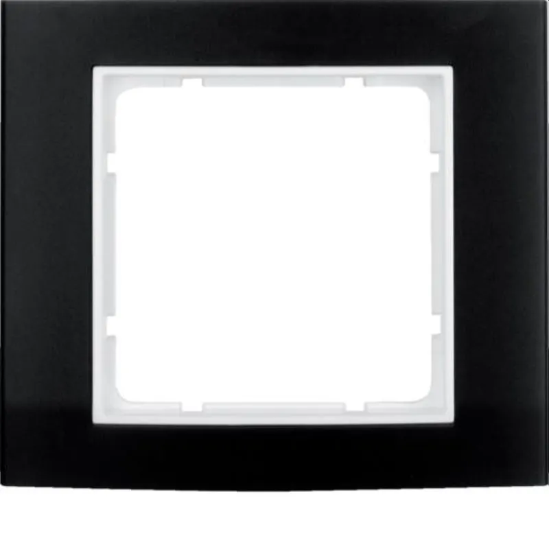 Berker Rahmen M310113025 schwarz/polarweiss