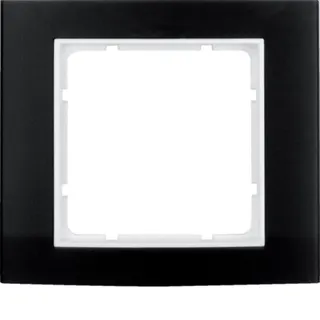 Berker Rahmen M310113025 schwarz/polarweiss