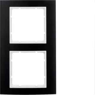 Berker Rahmen M310123025 schwarz/polarweiss