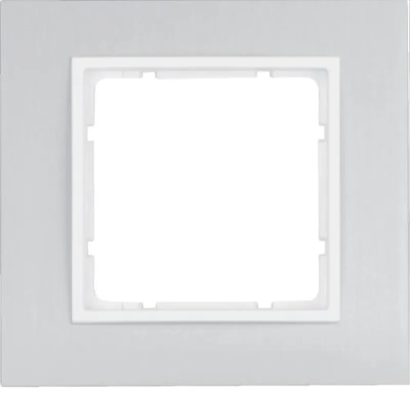 Berker Rahmen M310116914 alu/polarweiss