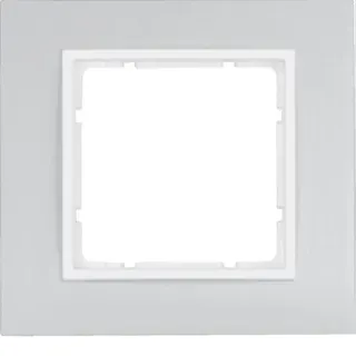 Berker Rahmen M310116914 alu/polarweiss