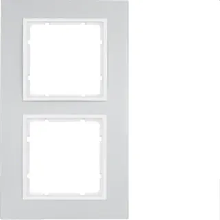 Berker Rahmen M310126914 alu/polarweiss
