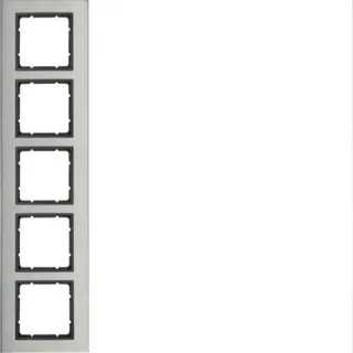 Berker Rahmen M310253606 edelstahl/anthrazit