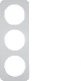 Berker Rahmen M310132174 alu/polarweiss