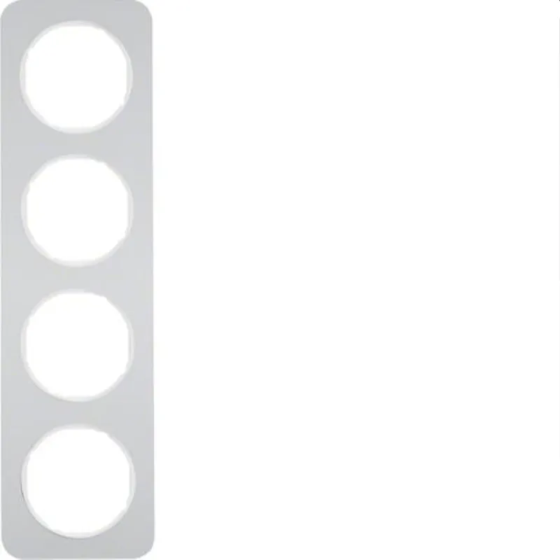 Berker Rahmen M310142174 alu/polarweiss