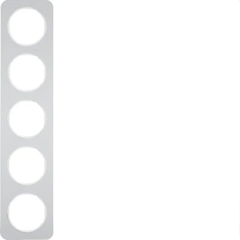 Berker Rahmen M310152174 alu/polarweiss