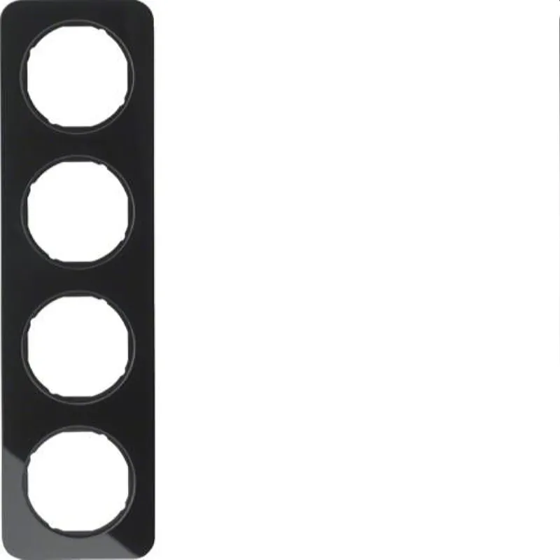 Berker Rahmen M310142116 Glas schwarz