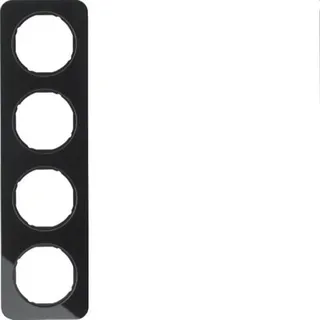 Berker Rahmen M310142116 Glas schwarz