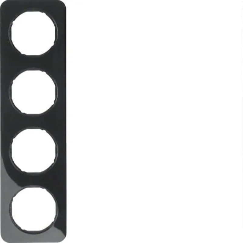Berker Rahmen M310142145 schwarz glaenzend