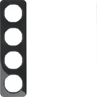 Berker Rahmen M310142145 schwarz glaenzend