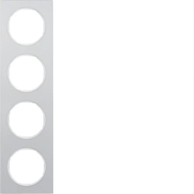 Berker Rahmen M310142274 alu/polarweiss