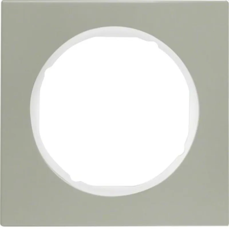 Berker Rahmen M310112214 edelstahl/polarweiss