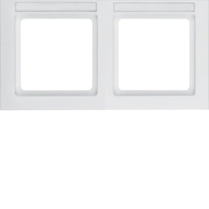 Berker Rahmen M310226099 2fach polarweiss samt