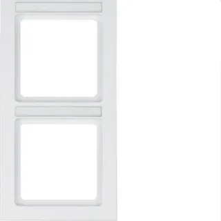 Berker Rahmen M310526099 2fach polarweiss samt