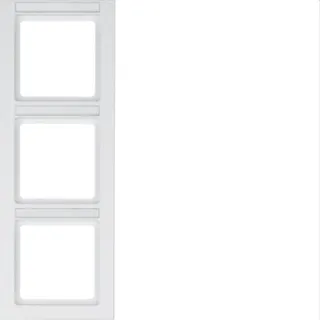 Berker Rahmen M310536099 3fach polarweiss samt