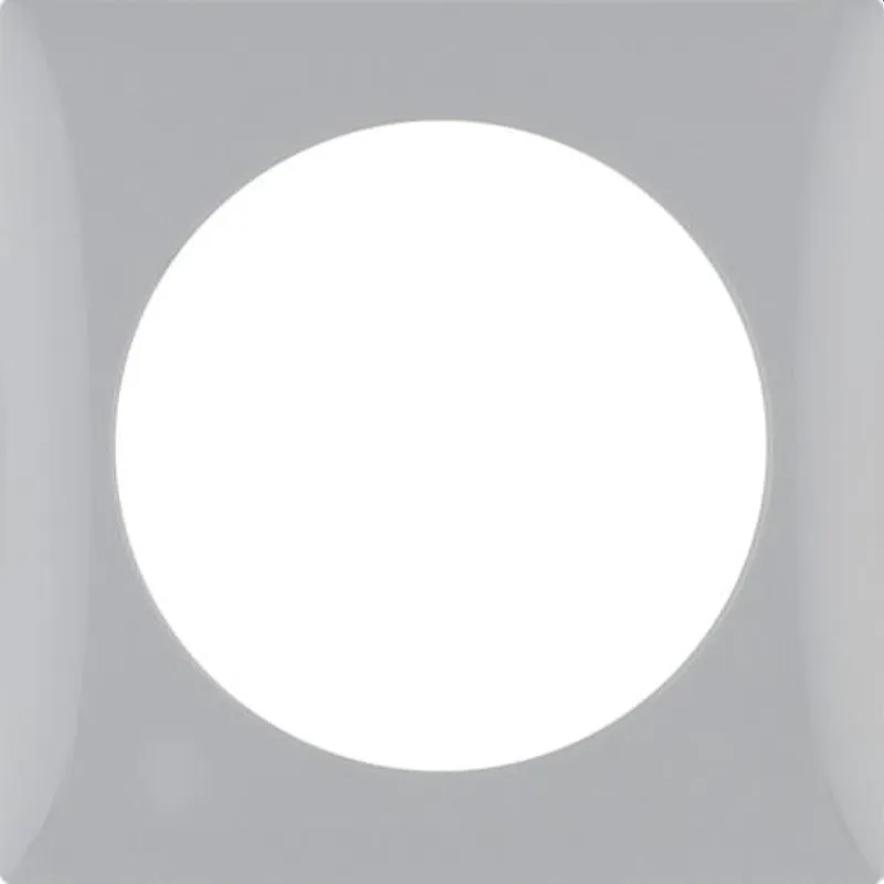 Berker Rahmen M3918272507 1fach grau glaenzend