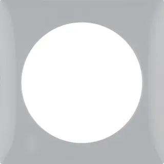 Berker Rahmen M3918272507 1fach grau glaenzend