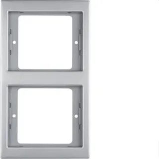 Berker Rahmen M313237004 2fach senkr. edelstahl rostfrei